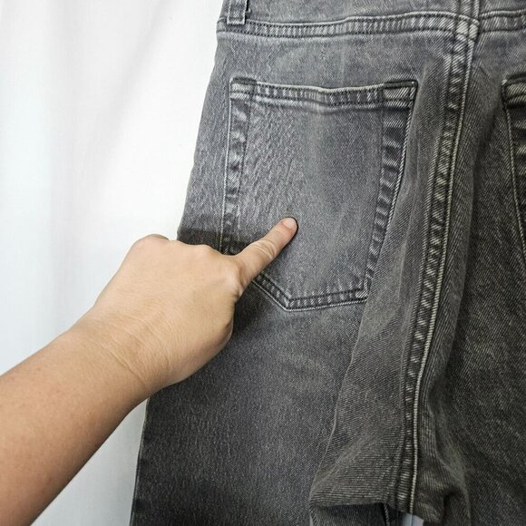 Abercrombie & Fitch‎ Women's 90s Straight Ultra High Rise Jeans 28/6 Long Gray - Picture 11 of 16